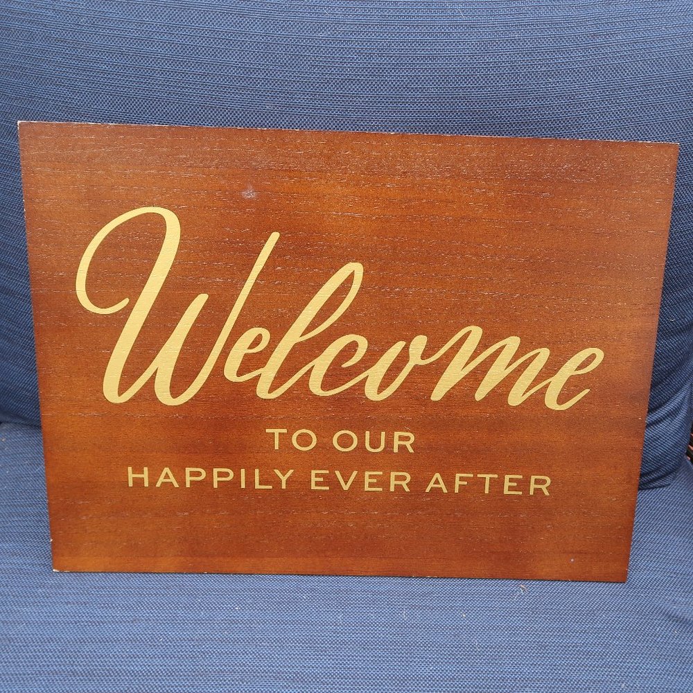 Small Welcome Wedding Sign